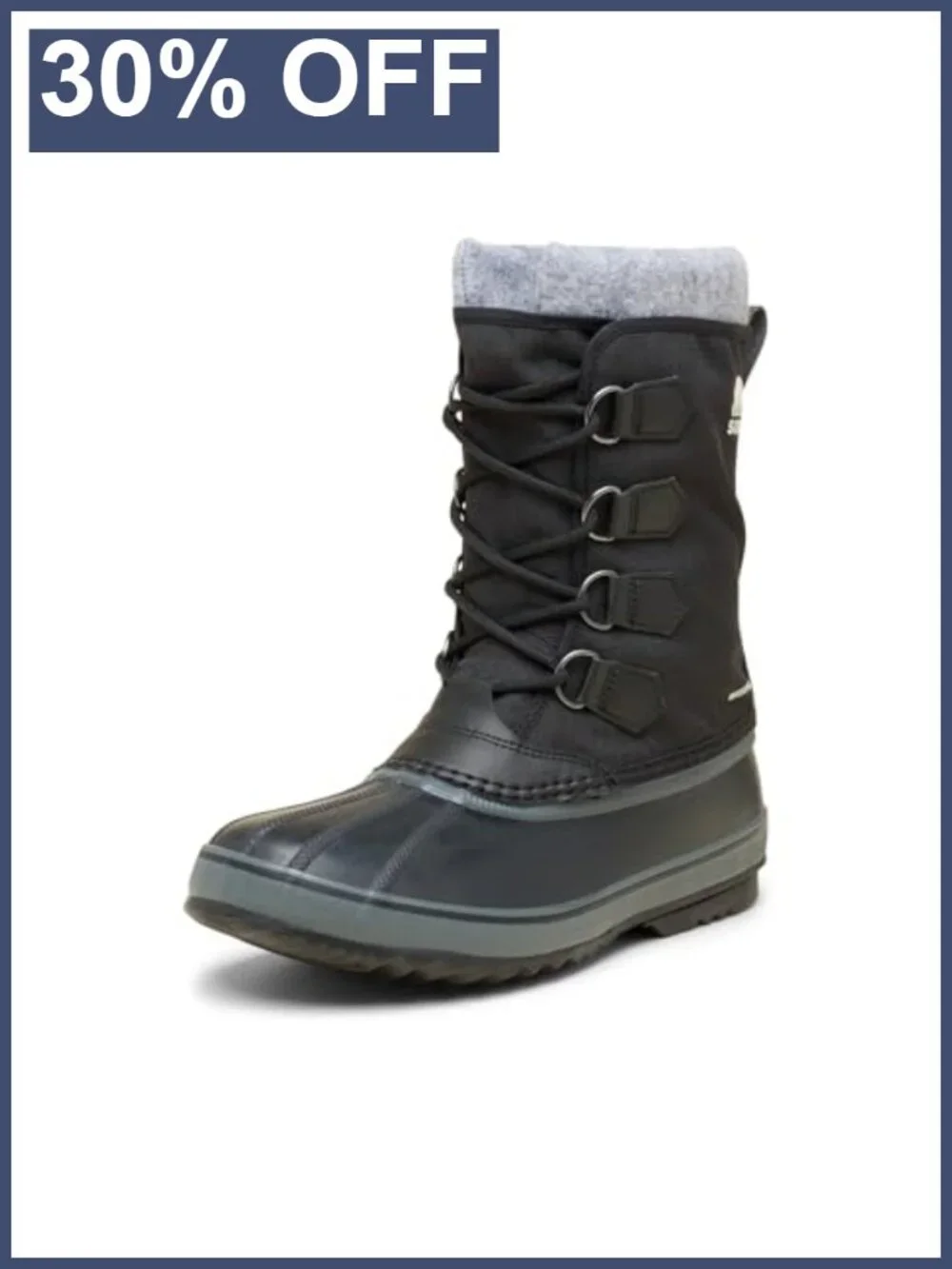 Sorel Caribou Snow Boot Waterproof Nylon Removable Felt Inner Boot
